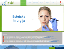 Tablet Screenshot of dr-rakic.rs